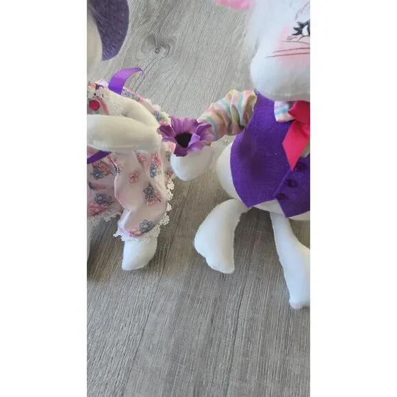 2009 Annalee Mr & Mrs Easter Bunny Rabbit Plush - Picture 16 of 16